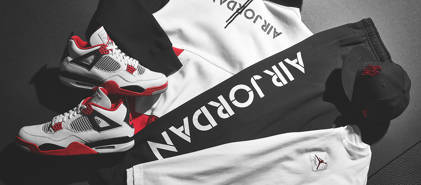 Air Jordan 4 Retro "Fire Red" Shoes and clothing