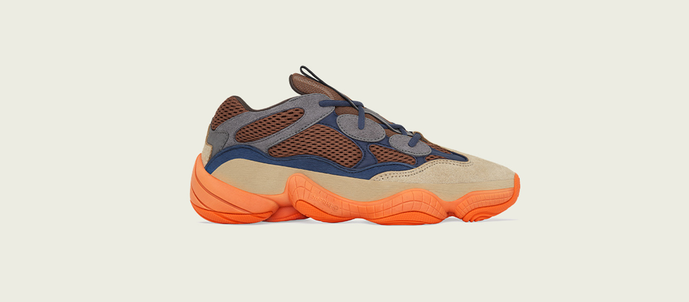 アディダス　Yeezy Enflame 500/オレンジ/ネイビー/新品未使用 adidas Originals Yeezy 500 'Enflame' release details - JD